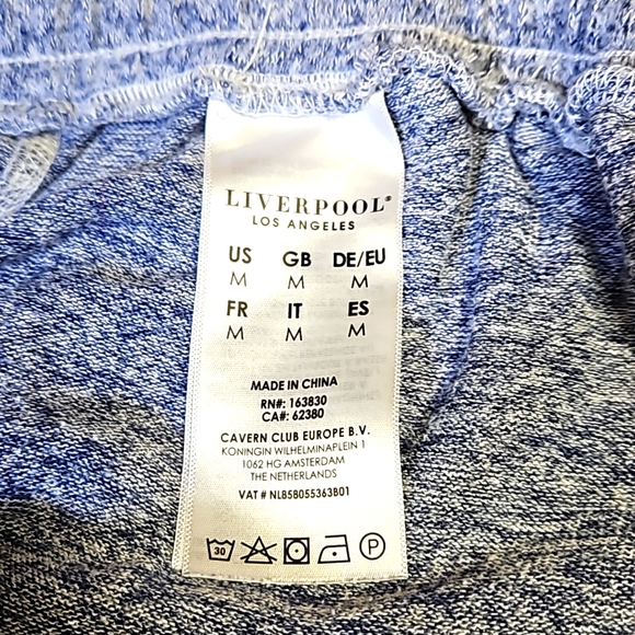 Liverpool Los Angles 2 pc. Blue/Grey Sweat Suit - Picture 9 of 10